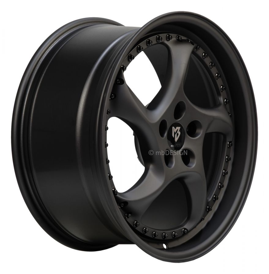 mbDESIGN<br>TURBO S - Schwarz stumpfmatt (19x9)